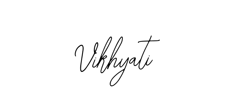 Create a beautiful signature design for name Vikhyati. With this signature (Bearetta-2O07w) fonts, you can make a handwritten signature for free. Vikhyati signature style 12 images and pictures png