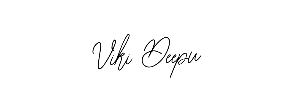 Make a beautiful signature design for name Viki Deepu. With this signature (Bearetta-2O07w) style, you can create a handwritten signature for free. Viki Deepu signature style 12 images and pictures png