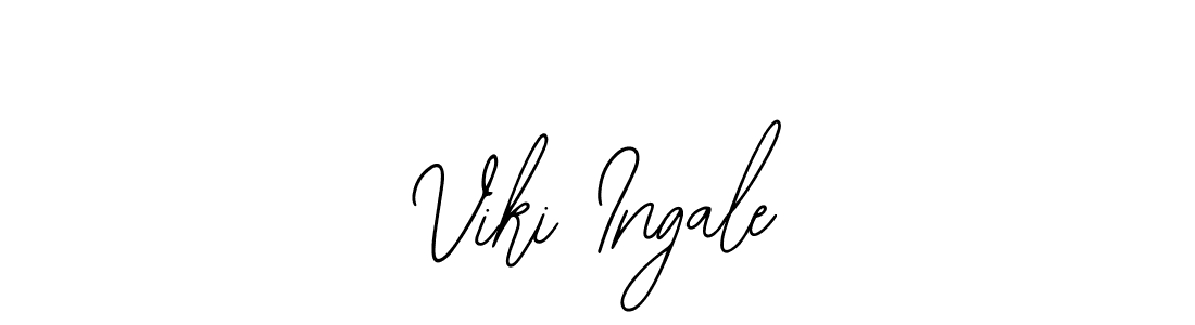 if you are searching for the best signature style for your name Viki Ingale. so please give up your signature search. here we have designed multiple signature styles  using Bearetta-2O07w. Viki Ingale signature style 12 images and pictures png