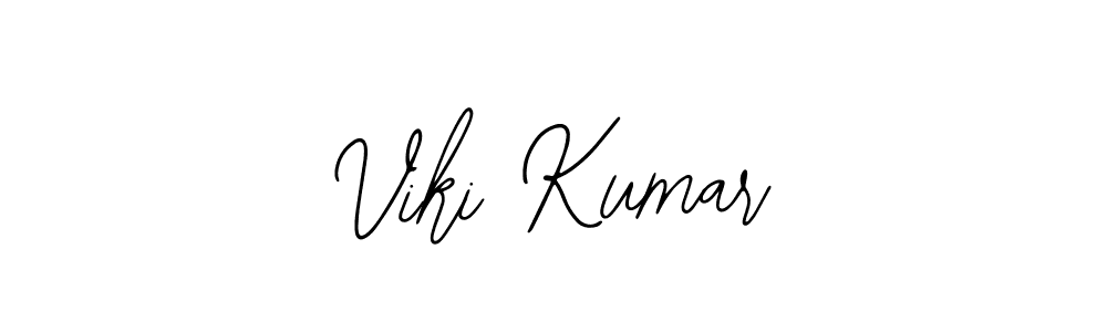 Use a signature maker to create a handwritten signature online. With this signature software, you can design (Bearetta-2O07w) your own signature for name Viki Kumar. Viki Kumar signature style 12 images and pictures png