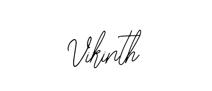 if you are searching for the best signature style for your name Vikinth. so please give up your signature search. here we have designed multiple signature styles  using Bearetta-2O07w. Vikinth signature style 12 images and pictures png