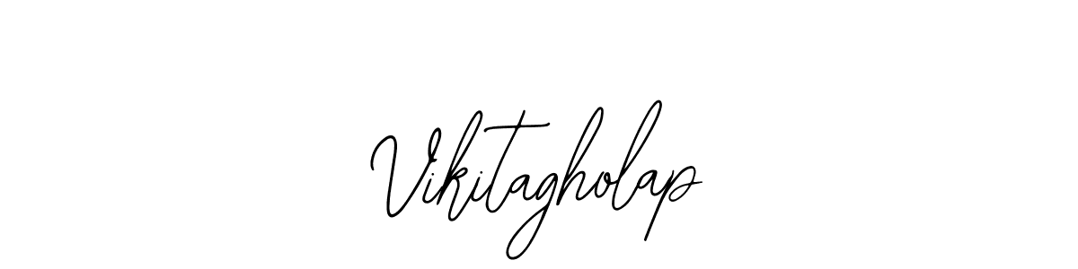 if you are searching for the best signature style for your name Vikitagholap. so please give up your signature search. here we have designed multiple signature styles  using Bearetta-2O07w. Vikitagholap signature style 12 images and pictures png