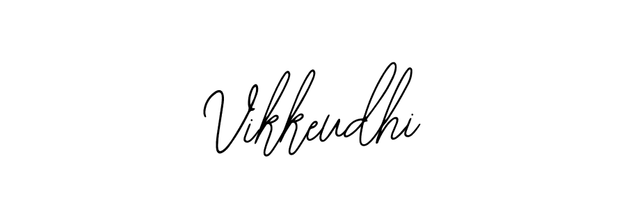 Design your own signature with our free online signature maker. With this signature software, you can create a handwritten (Bearetta-2O07w) signature for name Vikkeudhi. Vikkeudhi signature style 12 images and pictures png
