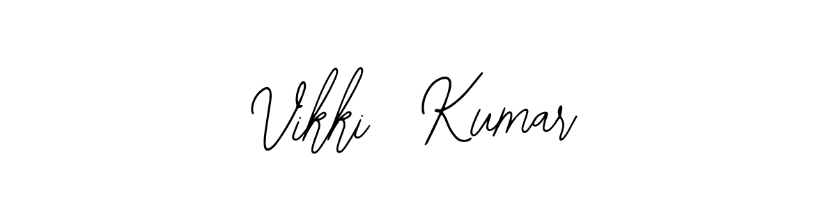 Similarly Bearetta-2O07w is the best handwritten signature design. Signature creator online .You can use it as an online autograph creator for name Vikki  Kumar. Vikki  Kumar signature style 12 images and pictures png