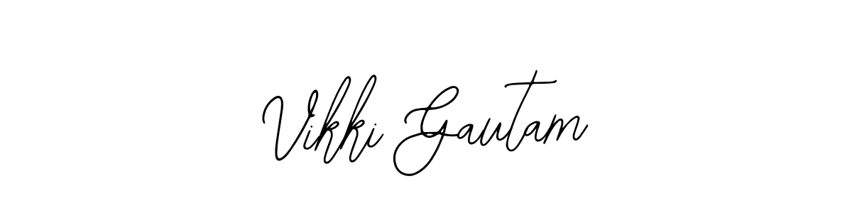 Also we have Vikki Gautam name is the best signature style. Create professional handwritten signature collection using Bearetta-2O07w autograph style. Vikki Gautam signature style 12 images and pictures png