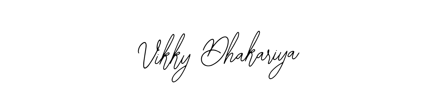 This is the best signature style for the Vikky Dhakariya name. Also you like these signature font (Bearetta-2O07w). Mix name signature. Vikky Dhakariya signature style 12 images and pictures png