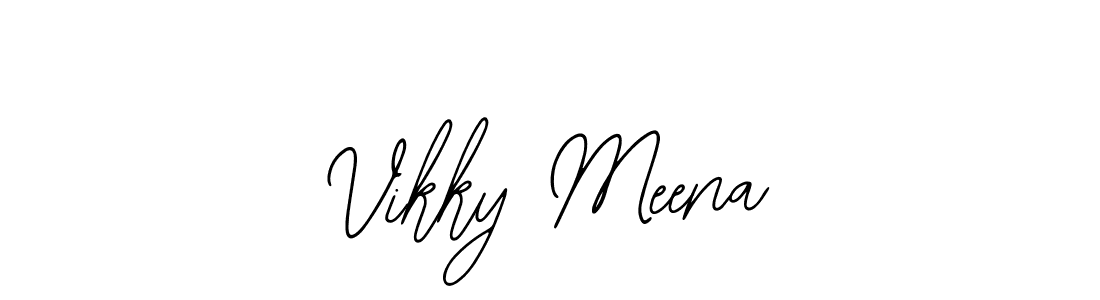 Use a signature maker to create a handwritten signature online. With this signature software, you can design (Bearetta-2O07w) your own signature for name Vikky Meena. Vikky Meena signature style 12 images and pictures png