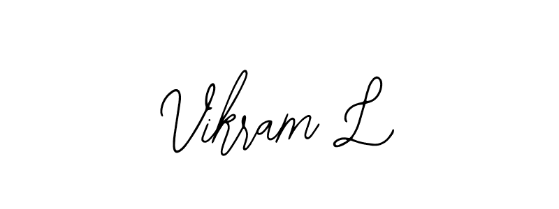 Also we have Vikram L name is the best signature style. Create professional handwritten signature collection using Bearetta-2O07w autograph style. Vikram L signature style 12 images and pictures png