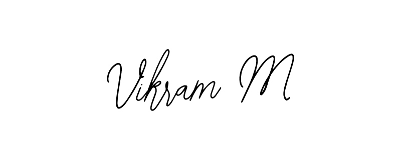 Bearetta-2O07w is a professional signature style that is perfect for those who want to add a touch of class to their signature. It is also a great choice for those who want to make their signature more unique. Get Vikram M name to fancy signature for free. Vikram M signature style 12 images and pictures png