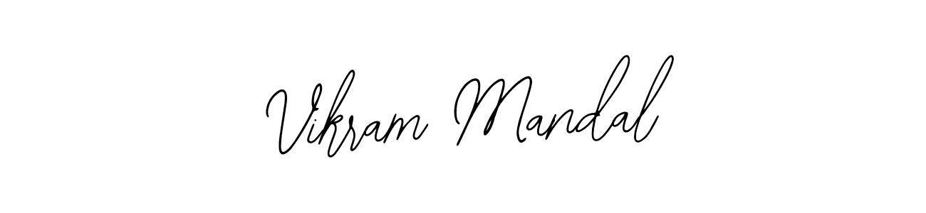 How to make Vikram Mandal name signature. Use Bearetta-2O07w style for creating short signs online. This is the latest handwritten sign. Vikram Mandal signature style 12 images and pictures png