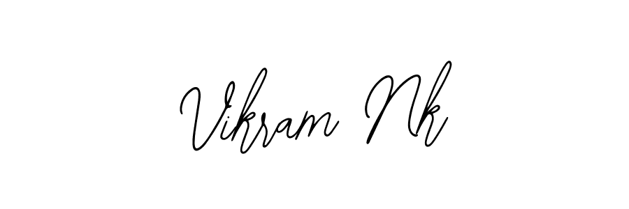 Create a beautiful signature design for name Vikram Nk. With this signature (Bearetta-2O07w) fonts, you can make a handwritten signature for free. Vikram Nk signature style 12 images and pictures png