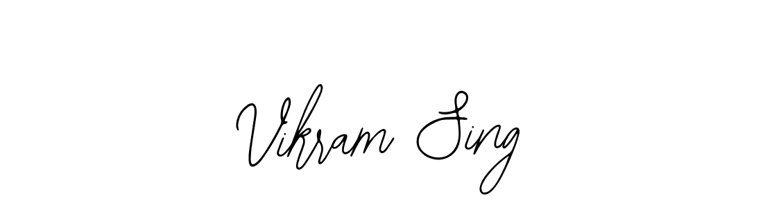 Design your own signature with our free online signature maker. With this signature software, you can create a handwritten (Bearetta-2O07w) signature for name Vikram Sing. Vikram Sing signature style 12 images and pictures png