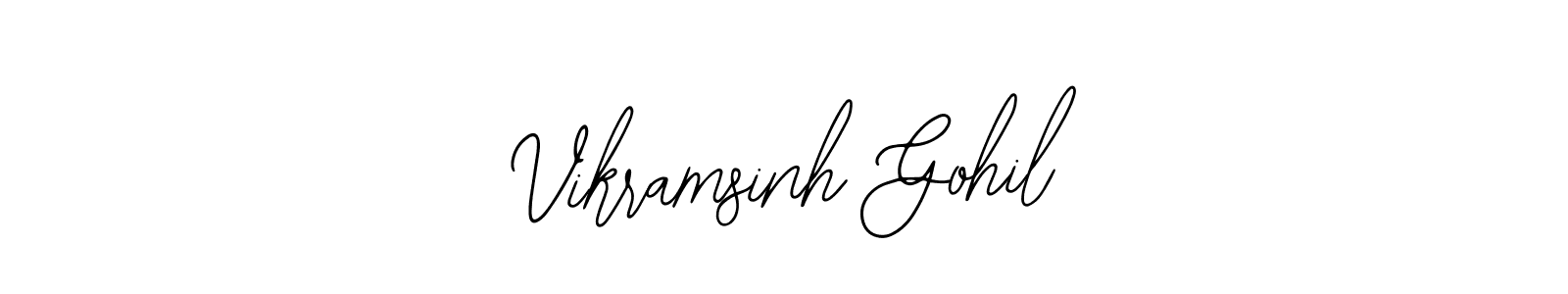 Use a signature maker to create a handwritten signature online. With this signature software, you can design (Bearetta-2O07w) your own signature for name Vikramsinh Gohil. Vikramsinh Gohil signature style 12 images and pictures png