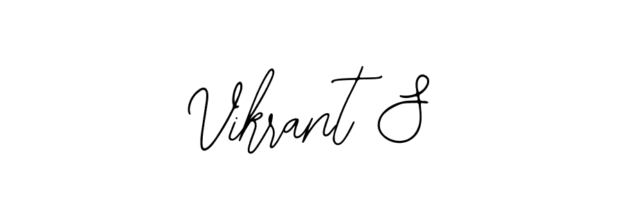 Use a signature maker to create a handwritten signature online. With this signature software, you can design (Bearetta-2O07w) your own signature for name Vikrant S. Vikrant S signature style 12 images and pictures png