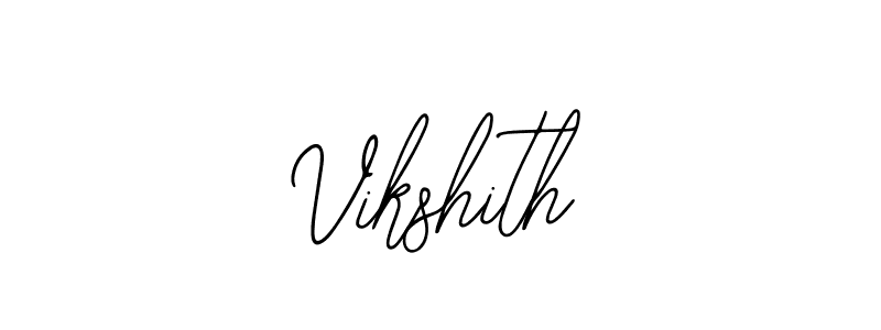 Also we have Vikshith name is the best signature style. Create professional handwritten signature collection using Bearetta-2O07w autograph style. Vikshith signature style 12 images and pictures png