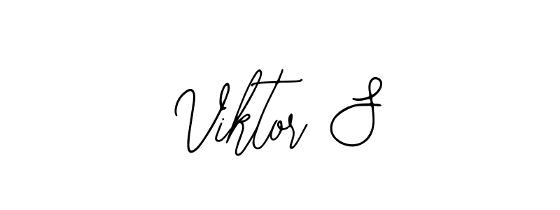 The best way (Bearetta-2O07w) to make a short signature is to pick only two or three words in your name. The name Viktor S include a total of six letters. For converting this name. Viktor S signature style 12 images and pictures png