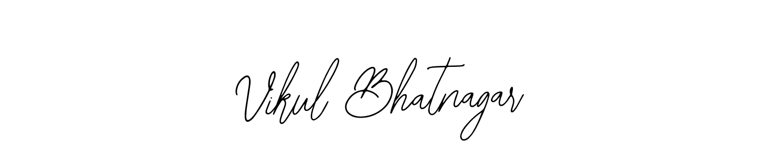 Use a signature maker to create a handwritten signature online. With this signature software, you can design (Bearetta-2O07w) your own signature for name Vikul Bhatnagar. Vikul Bhatnagar signature style 12 images and pictures png