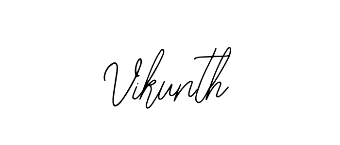 The best way (Bearetta-2O07w) to make a short signature is to pick only two or three words in your name. The name Vikunth include a total of six letters. For converting this name. Vikunth signature style 12 images and pictures png