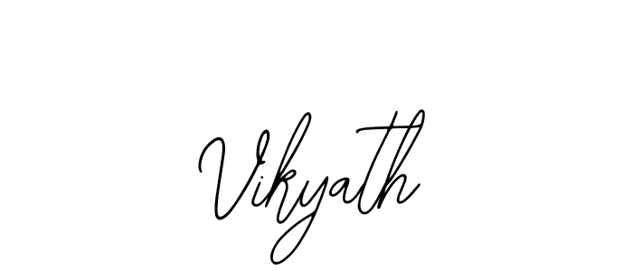 How to make Vikyath signature? Bearetta-2O07w is a professional autograph style. Create handwritten signature for Vikyath name. Vikyath signature style 12 images and pictures png