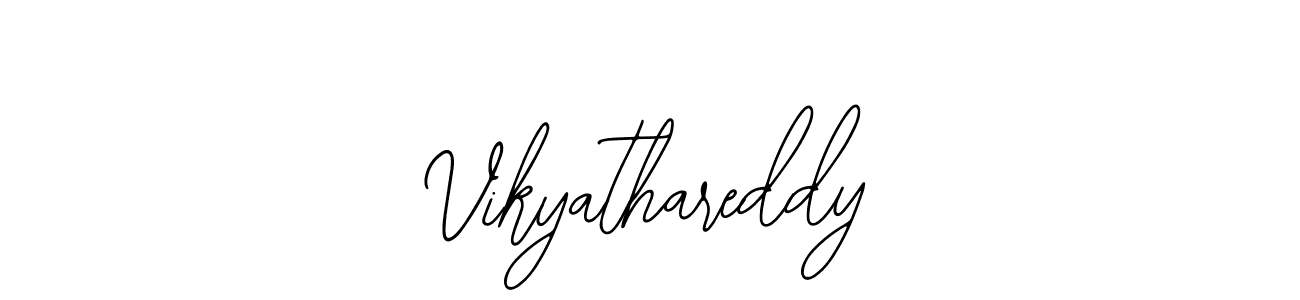 How to make Vikyathareddy signature? Bearetta-2O07w is a professional autograph style. Create handwritten signature for Vikyathareddy name. Vikyathareddy signature style 12 images and pictures png