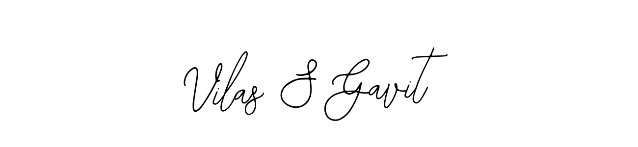 The best way (Bearetta-2O07w) to make a short signature is to pick only two or three words in your name. The name Vilas S Gavit include a total of six letters. For converting this name. Vilas S Gavit signature style 12 images and pictures png