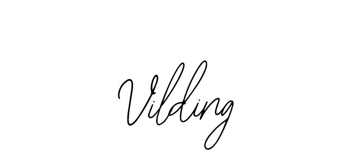 How to make Vilding name signature. Use Bearetta-2O07w style for creating short signs online. This is the latest handwritten sign. Vilding signature style 12 images and pictures png