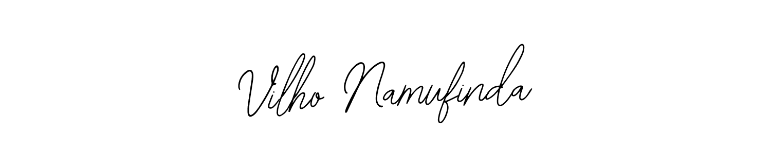 Design your own signature with our free online signature maker. With this signature software, you can create a handwritten (Bearetta-2O07w) signature for name Vilho Namufinda. Vilho Namufinda signature style 12 images and pictures png