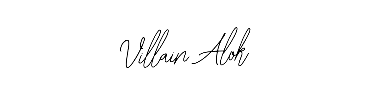 if you are searching for the best signature style for your name Villain Alok. so please give up your signature search. here we have designed multiple signature styles  using Bearetta-2O07w. Villain Alok signature style 12 images and pictures png