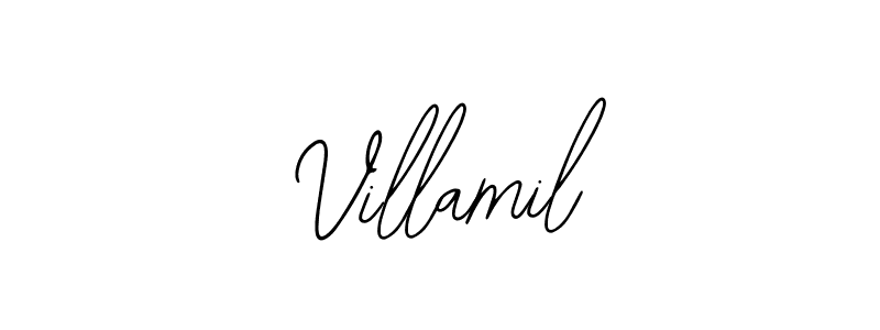 You should practise on your own different ways (Bearetta-2O07w) to write your name (Villamil) in signature. don't let someone else do it for you. Villamil signature style 12 images and pictures png