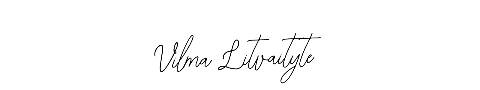 Bearetta-2O07w is a professional signature style that is perfect for those who want to add a touch of class to their signature. It is also a great choice for those who want to make their signature more unique. Get Vilma Litvaityte name to fancy signature for free. Vilma Litvaityte signature style 12 images and pictures png