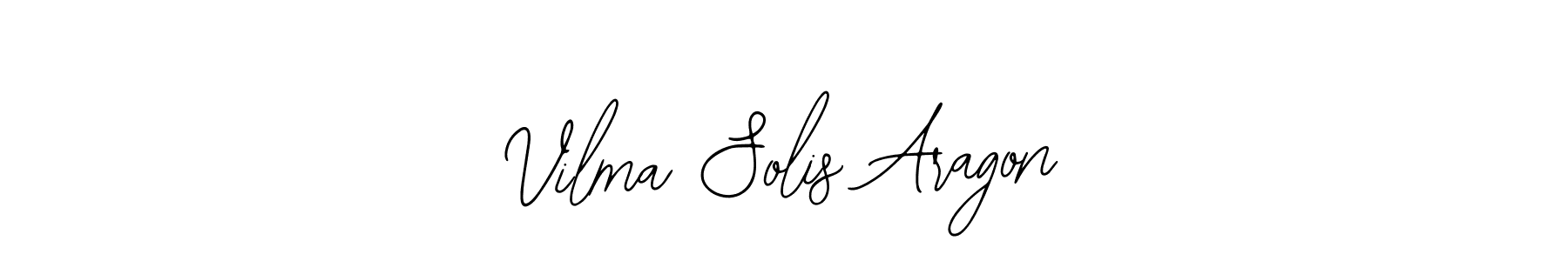 Also You can easily find your signature by using the search form. We will create Vilma Solis Aragon name handwritten signature images for you free of cost using Bearetta-2O07w sign style. Vilma Solis Aragon signature style 12 images and pictures png
