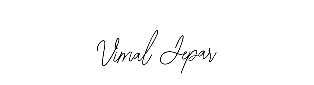 How to make Vimal Jepar signature? Bearetta-2O07w is a professional autograph style. Create handwritten signature for Vimal Jepar name. Vimal Jepar signature style 12 images and pictures png