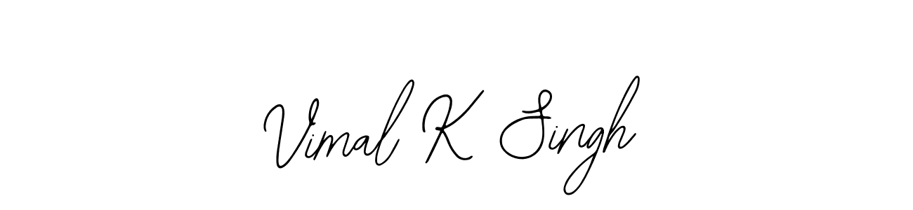 How to Draw Vimal K Singh signature style? Bearetta-2O07w is a latest design signature styles for name Vimal K Singh. Vimal K Singh signature style 12 images and pictures png