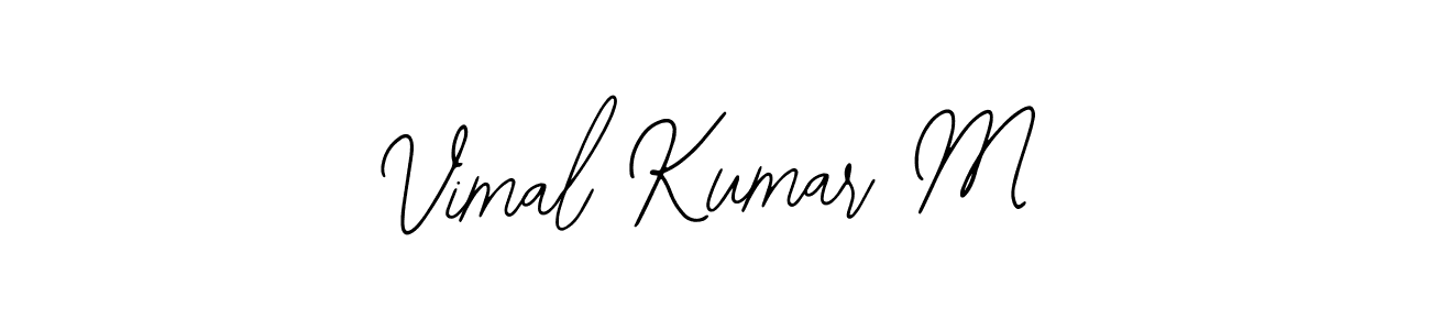 Design your own signature with our free online signature maker. With this signature software, you can create a handwritten (Bearetta-2O07w) signature for name Vimal Kumar M. Vimal Kumar M signature style 12 images and pictures png