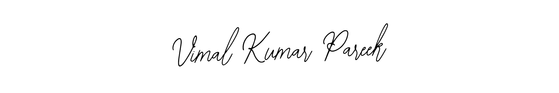 Bearetta-2O07w is a professional signature style that is perfect for those who want to add a touch of class to their signature. It is also a great choice for those who want to make their signature more unique. Get Vimal Kumar Pareek name to fancy signature for free. Vimal Kumar Pareek signature style 12 images and pictures png