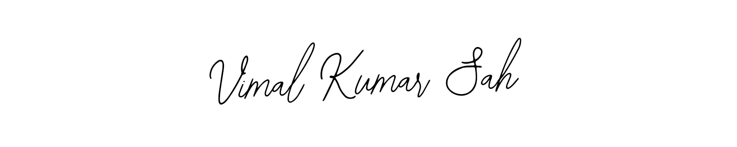 How to make Vimal Kumar Sah name signature. Use Bearetta-2O07w style for creating short signs online. This is the latest handwritten sign. Vimal Kumar Sah signature style 12 images and pictures png