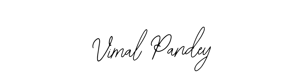 How to make Vimal Pandey name signature. Use Bearetta-2O07w style for creating short signs online. This is the latest handwritten sign. Vimal Pandey signature style 12 images and pictures png