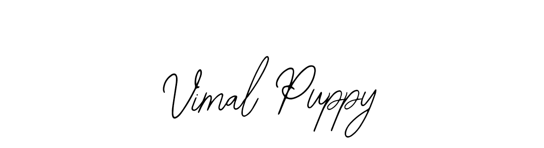 Create a beautiful signature design for name Vimal Puppy. With this signature (Bearetta-2O07w) fonts, you can make a handwritten signature for free. Vimal Puppy signature style 12 images and pictures png