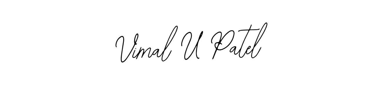 Vimal U Patel stylish signature style. Best Handwritten Sign (Bearetta-2O07w) for my name. Handwritten Signature Collection Ideas for my name Vimal U Patel. Vimal U Patel signature style 12 images and pictures png