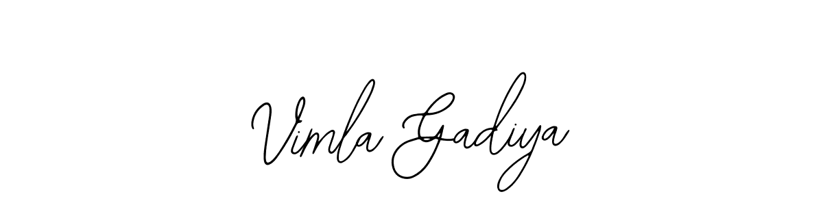It looks lik you need a new signature style for name Vimla Gadiya. Design unique handwritten (Bearetta-2O07w) signature with our free signature maker in just a few clicks. Vimla Gadiya signature style 12 images and pictures png