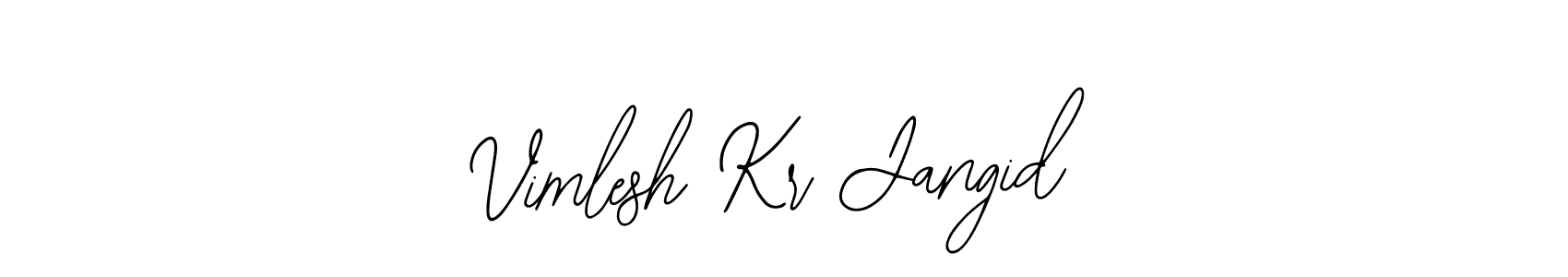 Make a beautiful signature design for name Vimlesh Kr Jangid. With this signature (Bearetta-2O07w) style, you can create a handwritten signature for free. Vimlesh Kr Jangid signature style 12 images and pictures png