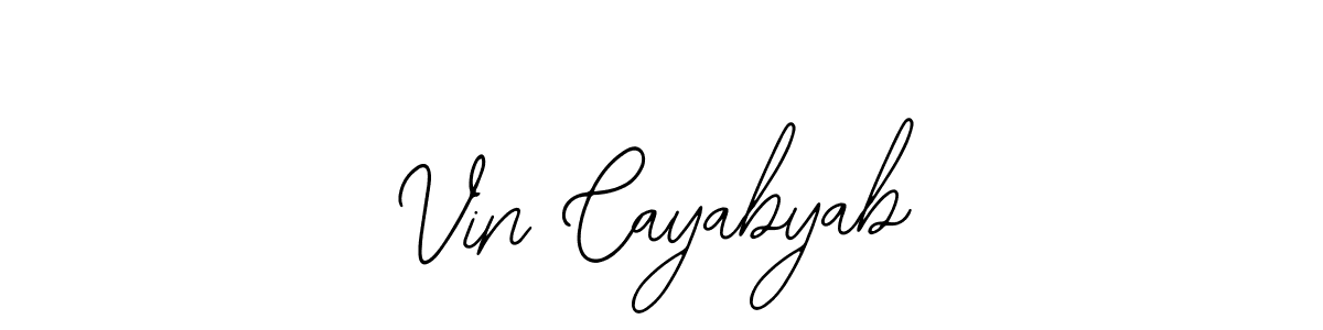 How to Draw Vin Cayabyab signature style? Bearetta-2O07w is a latest design signature styles for name Vin Cayabyab. Vin Cayabyab signature style 12 images and pictures png