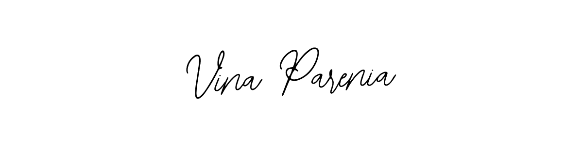 Create a beautiful signature design for name Vina Parenia. With this signature (Bearetta-2O07w) fonts, you can make a handwritten signature for free. Vina Parenia signature style 12 images and pictures png