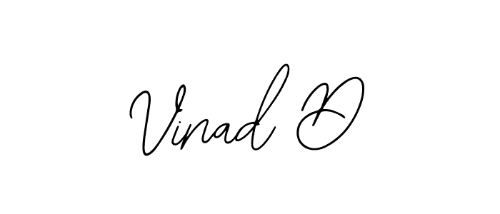 Also we have Vinad D name is the best signature style. Create professional handwritten signature collection using Bearetta-2O07w autograph style. Vinad D signature style 12 images and pictures png