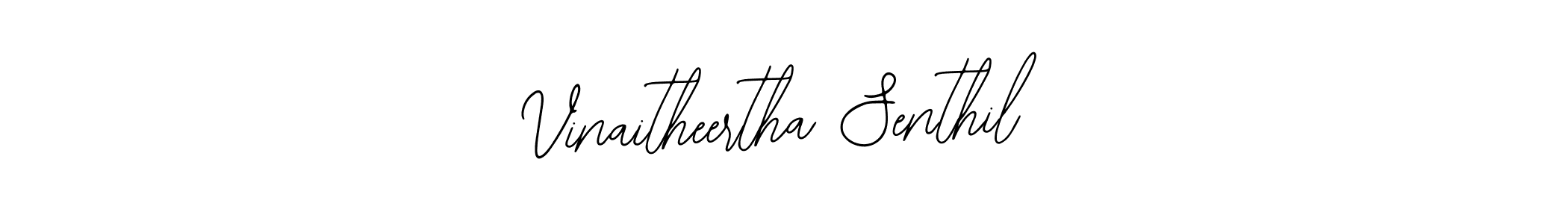 The best way (Bearetta-2O07w) to make a short signature is to pick only two or three words in your name. The name Vinaitheertha Senthil include a total of six letters. For converting this name. Vinaitheertha Senthil signature style 12 images and pictures png