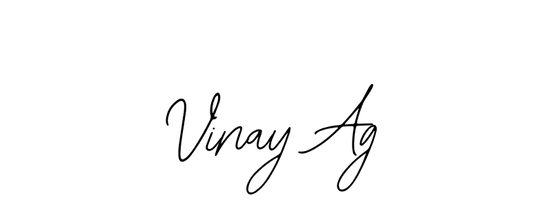 Use a signature maker to create a handwritten signature online. With this signature software, you can design (Bearetta-2O07w) your own signature for name Vinay Ag. Vinay Ag signature style 12 images and pictures png