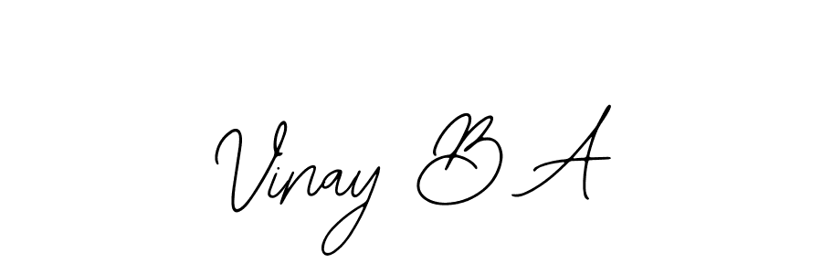 You can use this online signature creator to create a handwritten signature for the name Vinay B A. This is the best online autograph maker. Vinay B A signature style 12 images and pictures png