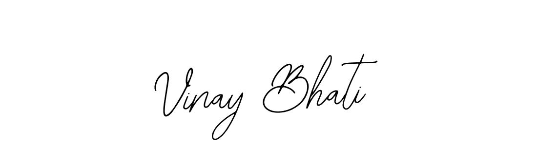 It looks lik you need a new signature style for name Vinay Bhati. Design unique handwritten (Bearetta-2O07w) signature with our free signature maker in just a few clicks. Vinay Bhati signature style 12 images and pictures png