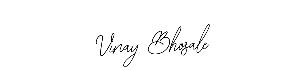 Design your own signature with our free online signature maker. With this signature software, you can create a handwritten (Bearetta-2O07w) signature for name Vinay Bhosale. Vinay Bhosale signature style 12 images and pictures png