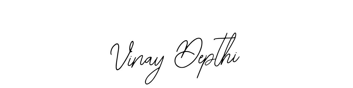 You should practise on your own different ways (Bearetta-2O07w) to write your name (Vinay Depthi) in signature. don't let someone else do it for you. Vinay Depthi signature style 12 images and pictures png